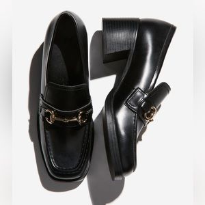 H&M heeled loafers